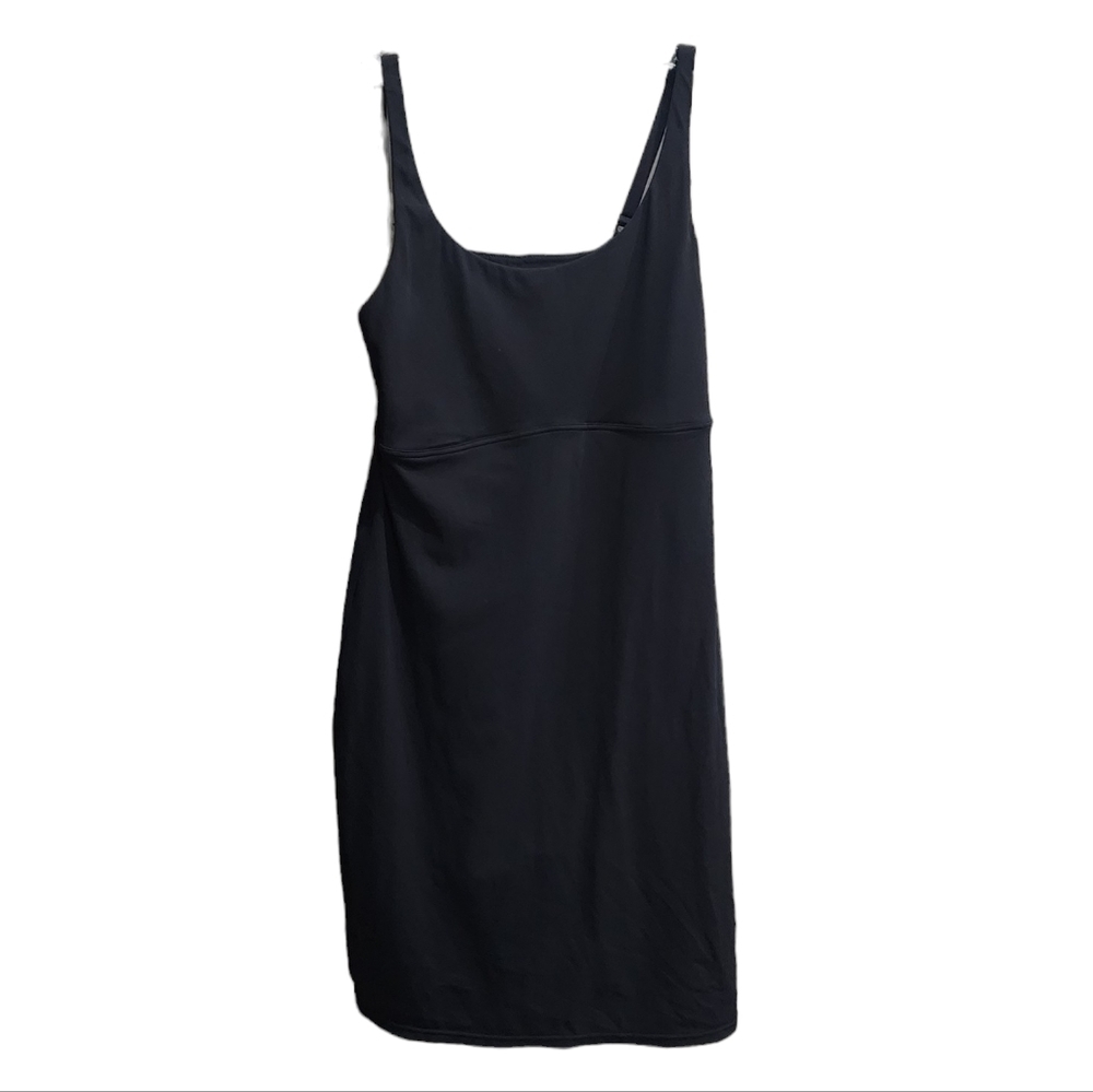 FLEXEES BLACK DRESS with Shapewear underneath Large 1264